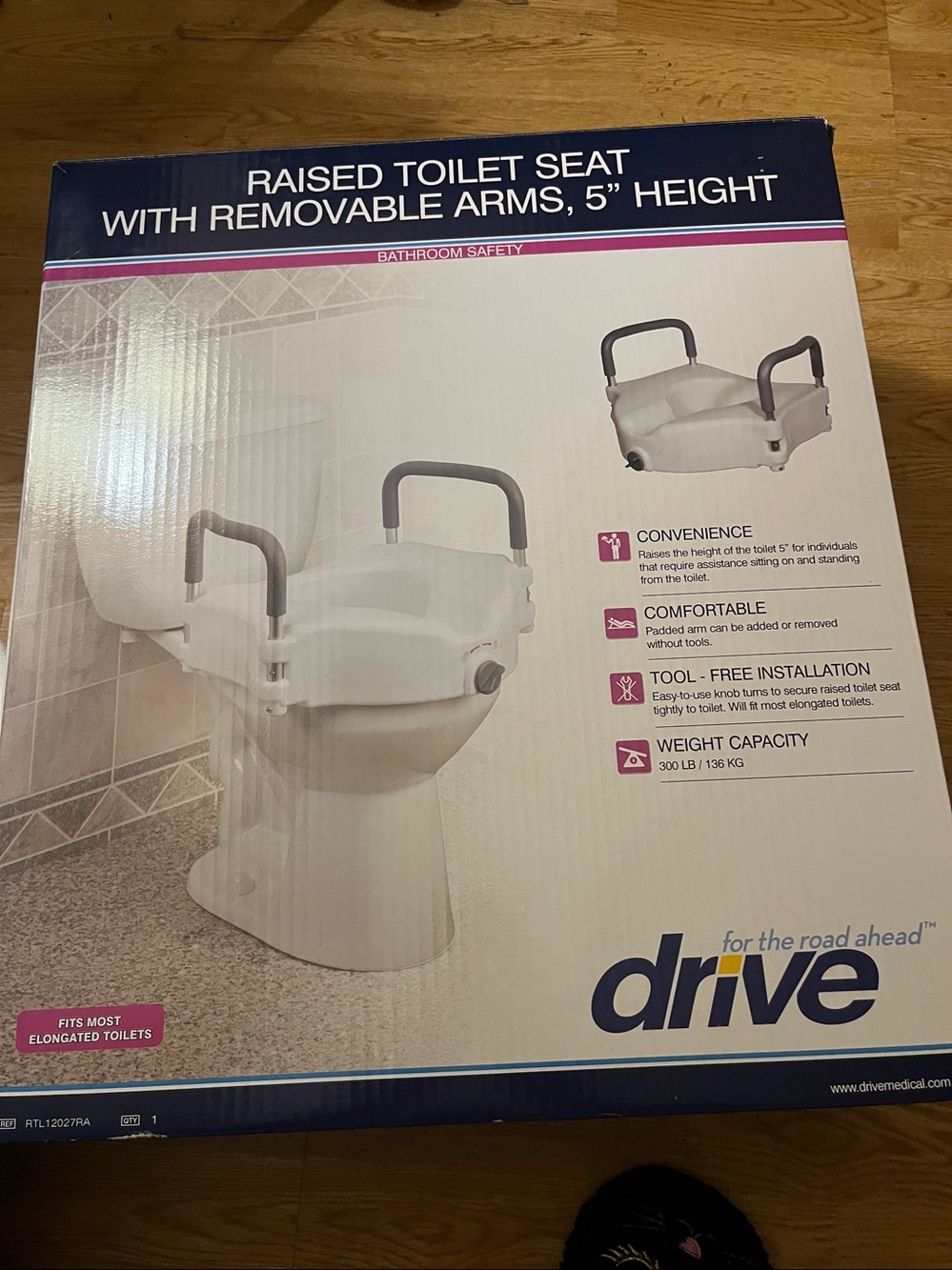 Drive Raised toilet seat